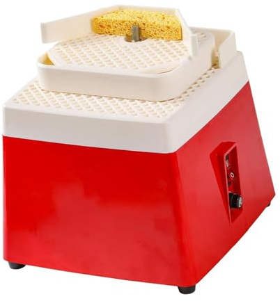 MagiDeal Machine à polir le vitrail avec mèche, mini outil de polissage multifonctionnel portable pour le bricolage, table de travail à double couche pour, Rouge