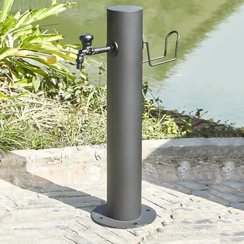 Generico Fontana a Colonna d'Acqua per Esterni in Acciaio Inossidabile 304 - Fontana Verticale per Giardino, Rubinetto da Giardino Montato a Terra per l'architettura del Paesaggio, Soluzione Durevole