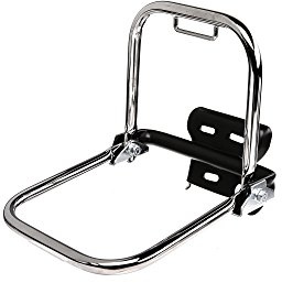 FEZ Gepäckträger hinten chrom (kurzer Stützbügel + Schutzblechhalter) - für Simson S50, S51, S70