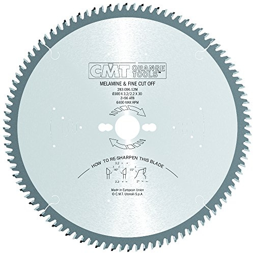 CMT ORANGE TOOLS 283.096.12M - LAMA PER TAGLI PRECISIONE HW 300x3.2/2.2x30 Z96 40HiATB 2°POS