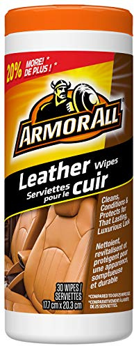 Armor All 8472 Leather Wipes, 30 Count
