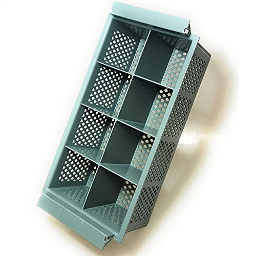 Kerafactum Besteckkorb Spülkorb Korb für Bestecke und Kleinteile | Spülmaschine Spülmaschinenkorb Körbchen Besteckköcher EXTRA Gross Anthrazit | 8 Fächer grobmaschig Cutlery Basket BPA Free