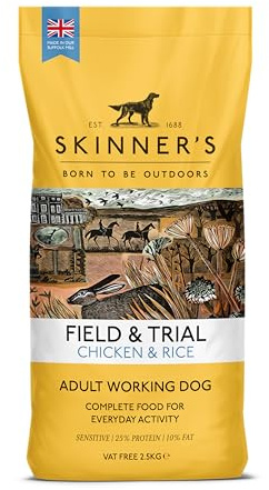 Skinner's Field & Trial Complete Dry Adult Working Dog Food Chicken and Rice, 2.5 kg
