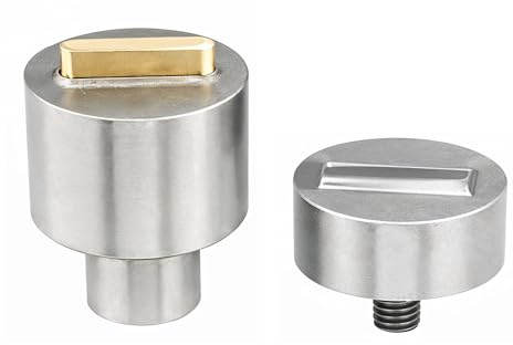 Trimming Shop 20mm Ovalado Ojales Herramienta de Ajuste Plantilla Set Kit para KAM Universal Verde Máquina para Cuero Manualidades, Paño Reparación