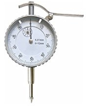 CNC QUALITÄT Messuhr mit Hebel - 10 mm Messbereich - Ablesung 0,01 mm - Metallgehäuse