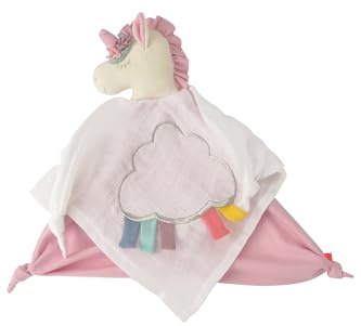 kikadu Schmusetuch Einhorn aus 100% GOTS-zertifizierter Bio-Baumwolle, weiches Kuscheltuch, hautfreundlich & schadstofffrei, nachhaltiges Babyspielzeug