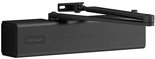 Tesa Assa Abloy DC347-D9005 Cierrapuertas Brazo Articulado Para Puertas Negro DC347 Cuerpo