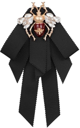 Amosfun Spilla Vintage Con Fiocco a Forma Di Ape Accessorio Per Abbigliamento Da Donna E Ragazza Facile Da Indossare Su Camicie Con Colletto Alto O Piccolo Regalo Per San Natale E Compleanno