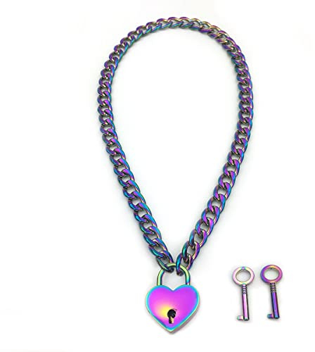 Succuba Two Keys Choker Necklace with Box for Women Girls Men