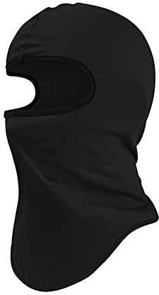 Motorrad-Sturmhaube, Winter, Sturmhaube, Winter-Radfahren, Gesichtsabdeckung, Bandana, Sturmhaube, atmungsaktive Gesichtsmaske, Thermo-Skimaske für Damen und Herren, Schwarz, 2 Stück