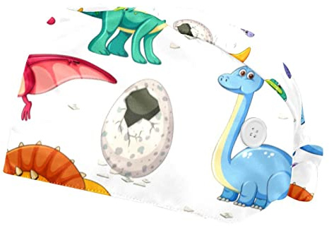 Dinosaures et Oeufs Chapeaux de Travail Couvre-Chef Unisexe Casquette pour Hommes Femmes 2 pièces