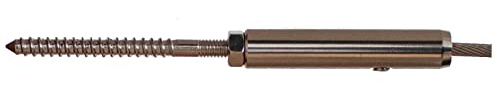 4 Stück Seilspanner für 4mm Drahtseil mit Linksgewinde Stockschraube M6