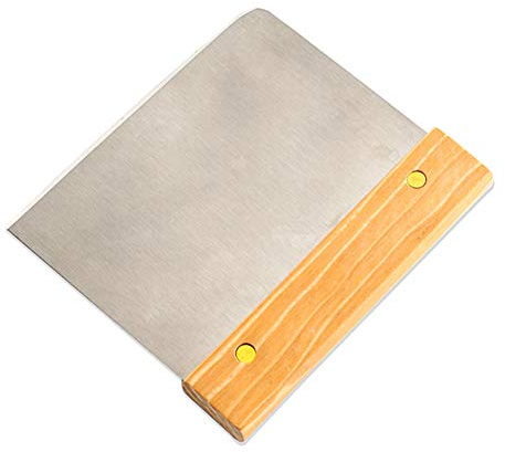 Fdit Raschietto per Tagliapasta Raschietto per Pasta Raschietto da Banco in Acciaio Inossidabile Pane Tagliapasta per Pizza, Utensile da Multiuso