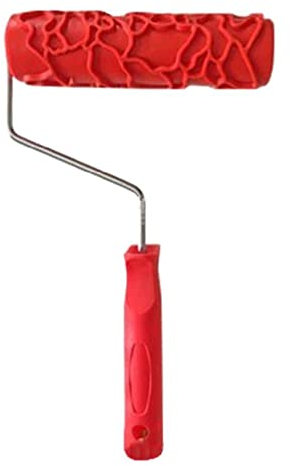Pratico rullo di pittura decorativo 7 '' modello goffrato struttura pittura strumento parete gomma modello artistico decorazione domestica pratico 7 '' rullo di vernice decorativa parete gomma