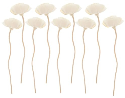 Veemoon 9 PièCes Batonnet De Diffuseur Fleurs DéCoratives, DéCorations BâTons De Diffuseur Roseaux Remplacement pour D'Huile Essentielle Rose DéCor Maison Parfum La Maison, HôTel, Restaurant