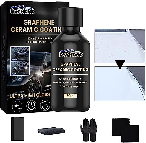 Revêtement en céramique pour Voiture | Agent revêtement en céramique 2,3 oz pour la Finition - Agent revêtement imperméable en céramique pour L'Agent Verre Automatique