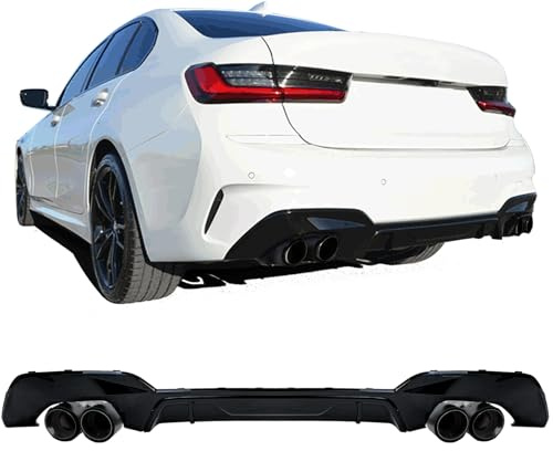 Diffusor Doppelrohr Endrohr Recht Links Carbon passt für 3er BMW G20 G21 318 320