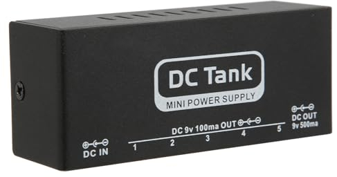 Eujgoov Gitarrenpedal-Power-Pedal-Netzteil, Gitarrenpedal-Netzteil, 6 Isolierte 15-V-DC-Ausgänge für 9-V-Effektpedal-Gitarren-Netzteil, Pedal-Netzteil (EU-Stecker)