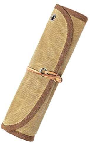 OFFSCH Picknick Bestecktasche Outdoor Camping Rolltasche Aus Canvas Faltbar Für Aufbewahrung Von Besteck Und Geschirr Garten Freizeit Organizer