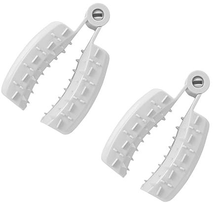Garneck 4 Stück Gemüse Küchengerät Gemüseschneider Fingerschutz Handfingerschutz Anti Schnitt Handclip Handsicherheitsclip Lebensmittelschneider Sicherheitshalter Fingerschutz