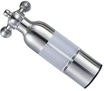 COLLBATH Hand Pfeffermühle aus Edelstahl mit Verstellbarem Mahlwerk und Korrosionsbeständigkeit Kleine Pfeffermühle für Küche zum Mahlen von Pfefferkörnern