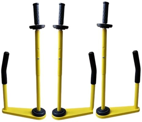 3er Set - Stretchfolienabroller für Verpackung - Ergonomischer Profi Handabroller für Stretchfolie, passend für 30-50 cm Folienbreite, robust & langlebig - Abrollgerät für Palettenverpackung, Umzug