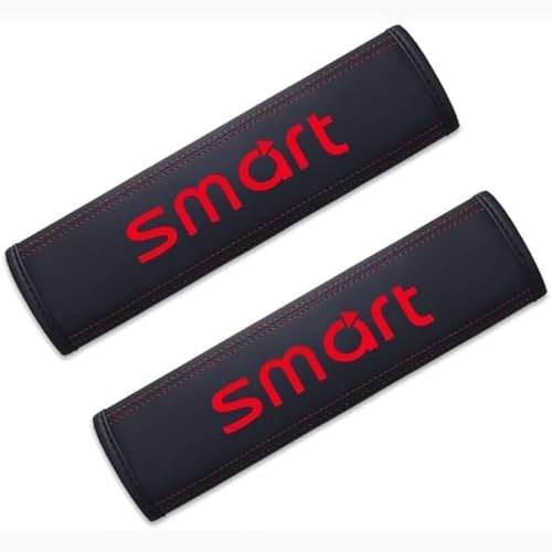 dzggs 2 Pezzi Auto Imbottiture Cinture di Sicurezza per Smart, Confortevole Traspiranti Copricintura Auto Copri Cintura Imbottiture Cinture Sicurezza Protezione