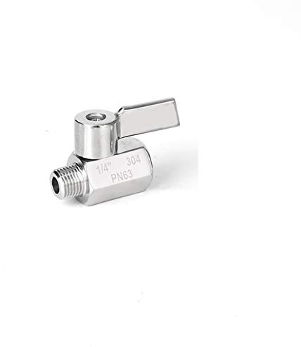 Metallschlauch-Kochschlauchzubehör, 1 Stück 1/8-1 Zoll Kugelhahn Edelstahlgriff NPT-Gewinde Weiblich Männlich 304 Kompatibel mit Wasser Öl Säure 2-Wege-Kugelhahn(3/4Inch)