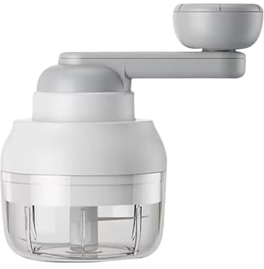 MOVAWAKY Machine à Hacher Viande et Ognons,Mini Mixeur Hachoir Idéal pour Hacher des Fruits, des Légumes, des Noix pour Ustensiles de Cuisine 2 Lames en Acier Inoxydable | Facile à Nettoyer