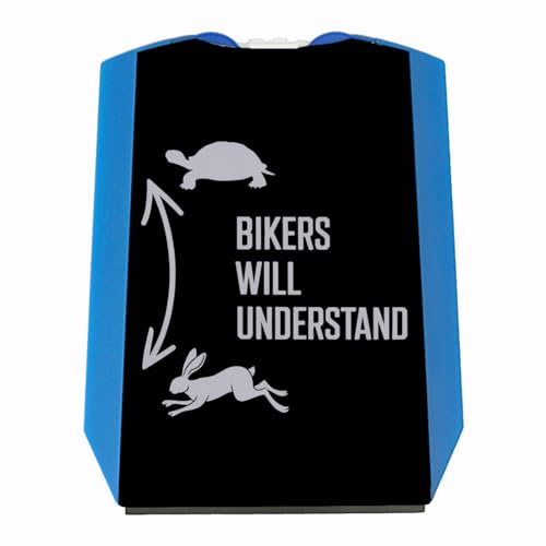 speecheese Bikers Will Understand Parkscheibe mit Hase und Schildkröte für Motorradfahrer Lustige Motorrad-Parkscheibe als Hingucker