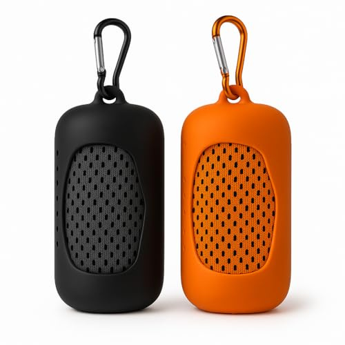 Chill Flex Asciugamano Rinfrescante in Microfibra, Set da 2, 100x30 cm, con Custodia in Silicone, per Sport e Palestra