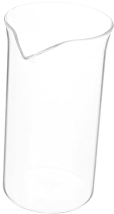 Toyvian Bécher en Verre 350ml pour Cafetière à Piston 6 Tasses, Verre Résistant la Chaleur, Accessoire de Remplacement pour Presse Française, Usage Café et Thé Quotidien