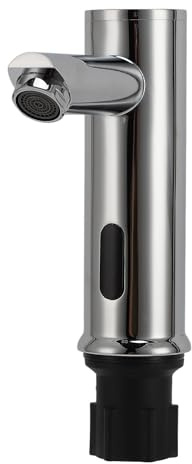 Luqeeg Grifo de Baño sin, Roscado Macho G1/2 Accionado por Batería Sensor de Movimiento Automático Grifo Comercial con Filtro para Lavabo de Baño