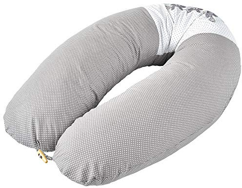 sei Design Stillkissenbezug 100% Baumwolle passend für Stillkissen XXL. Bezug für Schwangerschaftskissen. Seitenschläferkissen 190 x 35 cm. mit Reißverschluss. waschbar und Schadstoffgeprüft