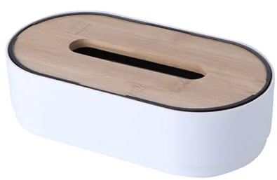 Tücherbox Nachfüllbar Taschentuchbox-Halter-Abdeckung Toilettenpapier-Box Serviettenhalter-Hülle Seidenpapier-Spender Papierhandtuch-Aufbewahrungsbox Taschentuchboxen(White)