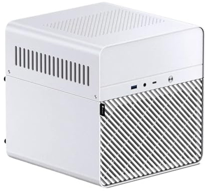 Compatible con el Estuche pequeño del Servidor NAS JONSBO N2: chasis Todo en uno de Aluminio, admite 5 Discos Duros y alimentación SFX for la Oficina en casa(N2 White)