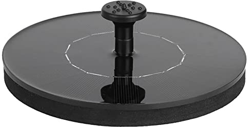 Akozon Creative Solar Flytande Fontänpump för Damm, Akvarium och Trädgård - 180LH, 1,4W, 4 Fontänhuvuden, Miljövänlig, Problemfri Installation
