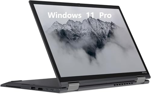 Lenovo ThinkPad X13 Yoga Gen 3, notebook FHD 2 in 1 da 13,3 pollici con touchscreen, Intel Core i7-1265U, 16 GB RAM, SSD da 512 GB, tastiera QWERTZ, Windows 11 Pro (ricondizionato)