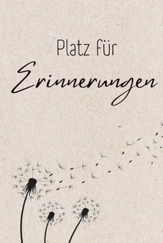 Kondolenzbuch – Gästebuch für Beerdigung und Trauerfeier | Trauerbuch mit geführten Fragen für Erinnerungen und persönliche Worte