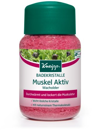 Kneipp Badekristalle Muskel Aktiv Wacholder, 1er Pack (1 x 500 g)