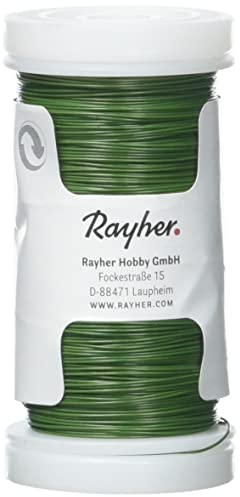 Rayher Fil di Ferro Fioristica, Verde Scuro, 0,35 Mm Ø, Spoletta 100 M, 2400113
