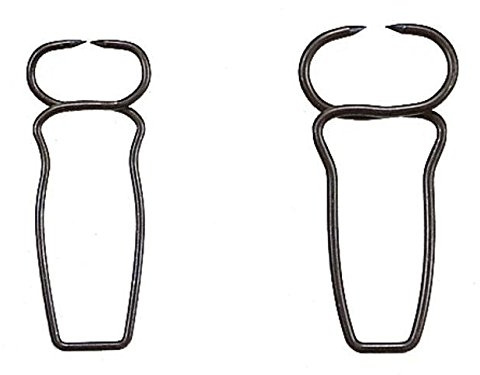 ULMIA Gehrungs-Stahklammern Sortiment Größe 1 und 2 je 5 Stück, zur Bearbeitung von Holz, einfache Anwendung, 168-0