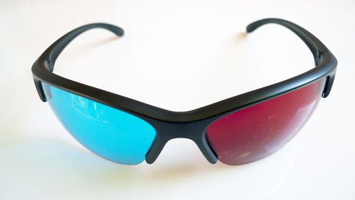 10 pièces de Lunettes anaglyphes 3D, Rouge/Cyan, Filtre en Verre Acrylique