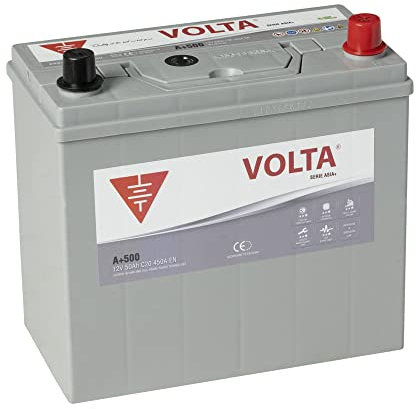 Bateria de Coche Marca Asiática 50Ah 450A - Borne +Dcha - Medidas Largo 237 x Ancho 127 x Alto 224 mm con 2 años de Garantía - Fabricación Europea.