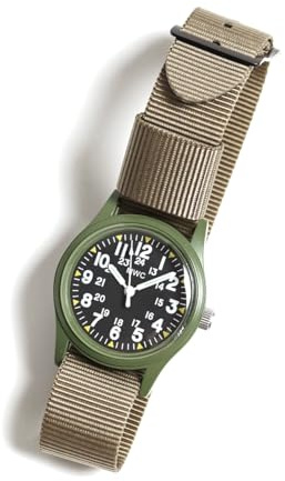 MWC KHAKI Strap Militäruhr Quarz Oliven Vietnam