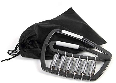 RGFITNESS Handtrainer Ring/Unterarm Training, Verstellbarer Handgriff-Übungsapparat - Stärken Sie Griff, Handpresse, Unterarmgriff, Handübung, Greifer, Fingerkraftverstärker,Black