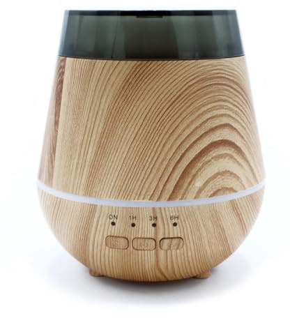 Helinski Atomizador para habitación con difusor de aceites esenciales, capacidad de 120 ml, luz LED, 4 colores, alimentado por USB