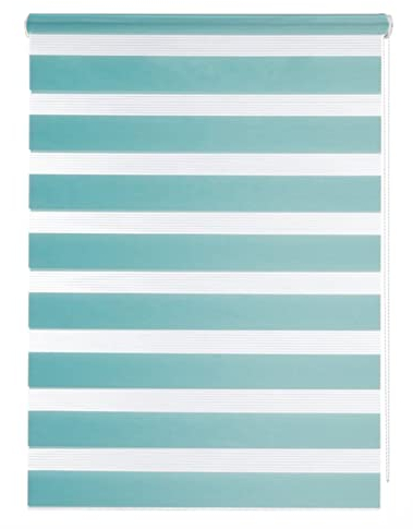 Doppelrollo Klemmfix D7 türkis (100 x 150 cm)