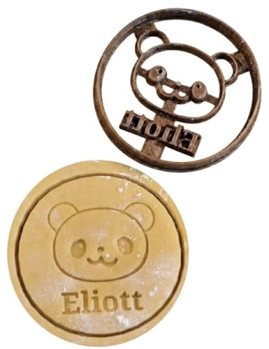 La Boite à Cookies Emporte-pièce Panda personnalisé avec prénom