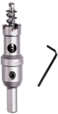 SYDARSYN Scie Cloche en Alliage de Carbure TCT 17mm Foret de Scie Trépan pour Acier Inoxydable Métal Foret Perçage Trou